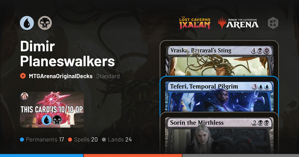 Standard Dimir Planeswalkers Deck by MTGArenaOriginalDecks • MTG Arena ...