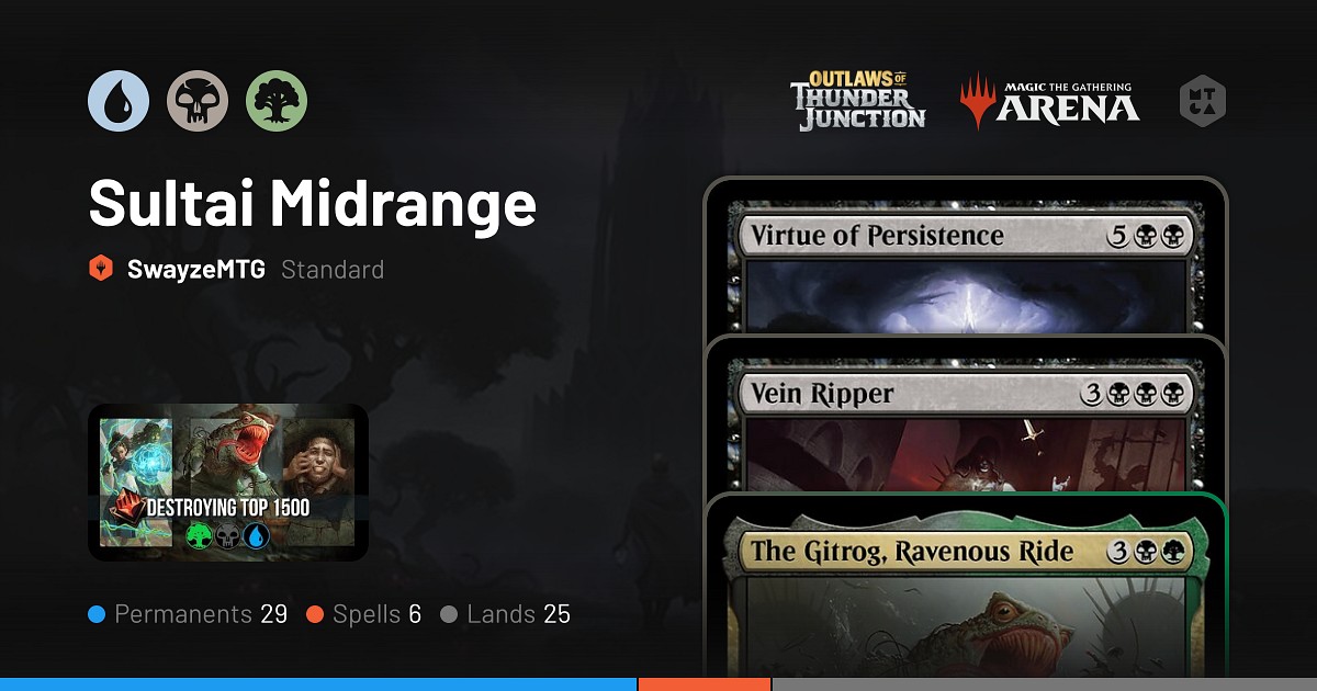 Standard Sultai Midrange Deck by SwayzeMTG • MTG Arena Decks