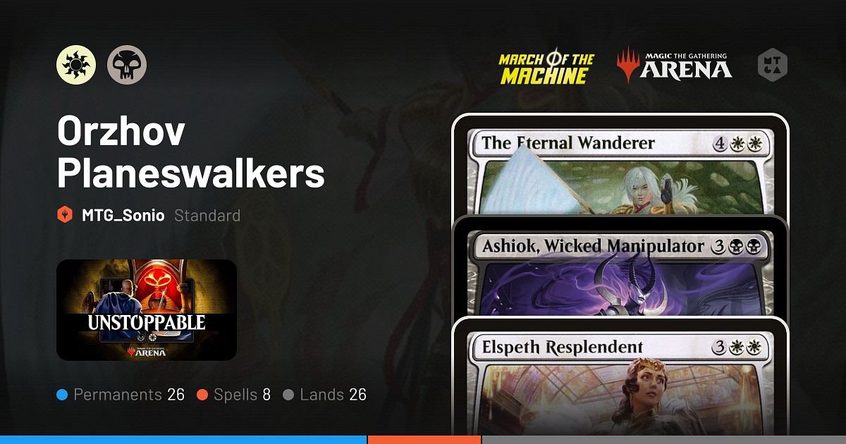 Standard Orzhov Planeswalkers Deck by MTG_Sonio • MTG Arena Decks